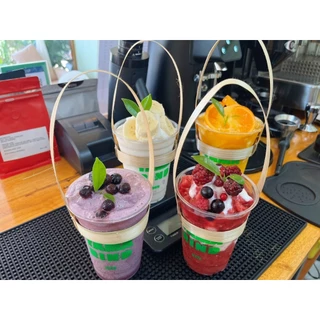 (20ชิ้น)หูหิ้วแก้วไม้ไผ่ หูหิ้วกาแฟ ไม้ไผ่สานใช้แทนถุง 20 ชิ้น ไม้ไผ่ ถุงหิ้วแก้ว แก้ว Bamboo เก็บเงินปลายทางได้