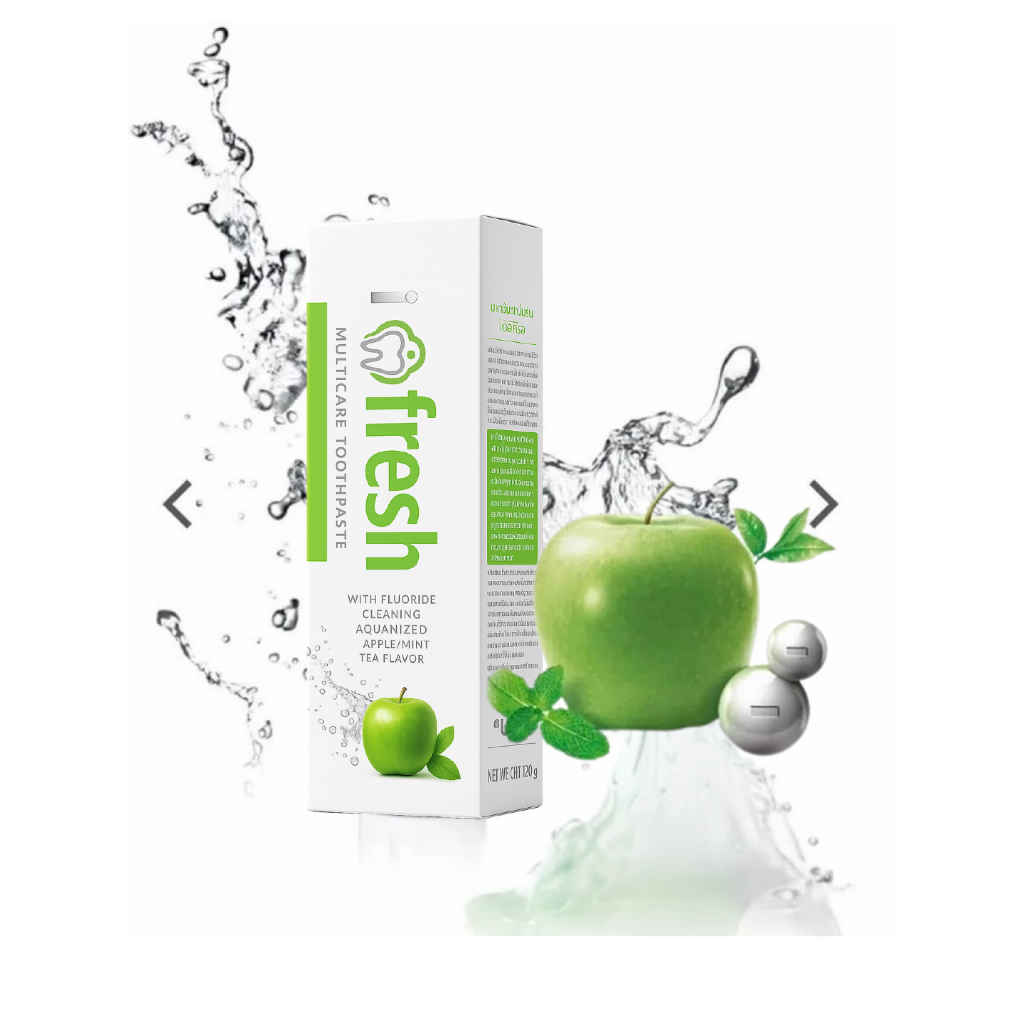 ยาสีฟัน iFresh ยาสีฟันผสมฟลูออไรด์ สูตร อะควาไนซ์ ไอออน (Aquanized ion) ขนาด 120 กรัม