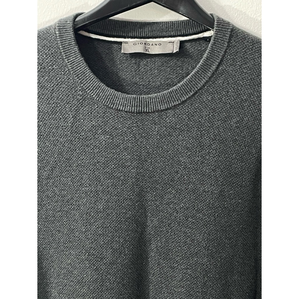 เสื้อกันหนาวแขนยาว GIORDANO สีเทา