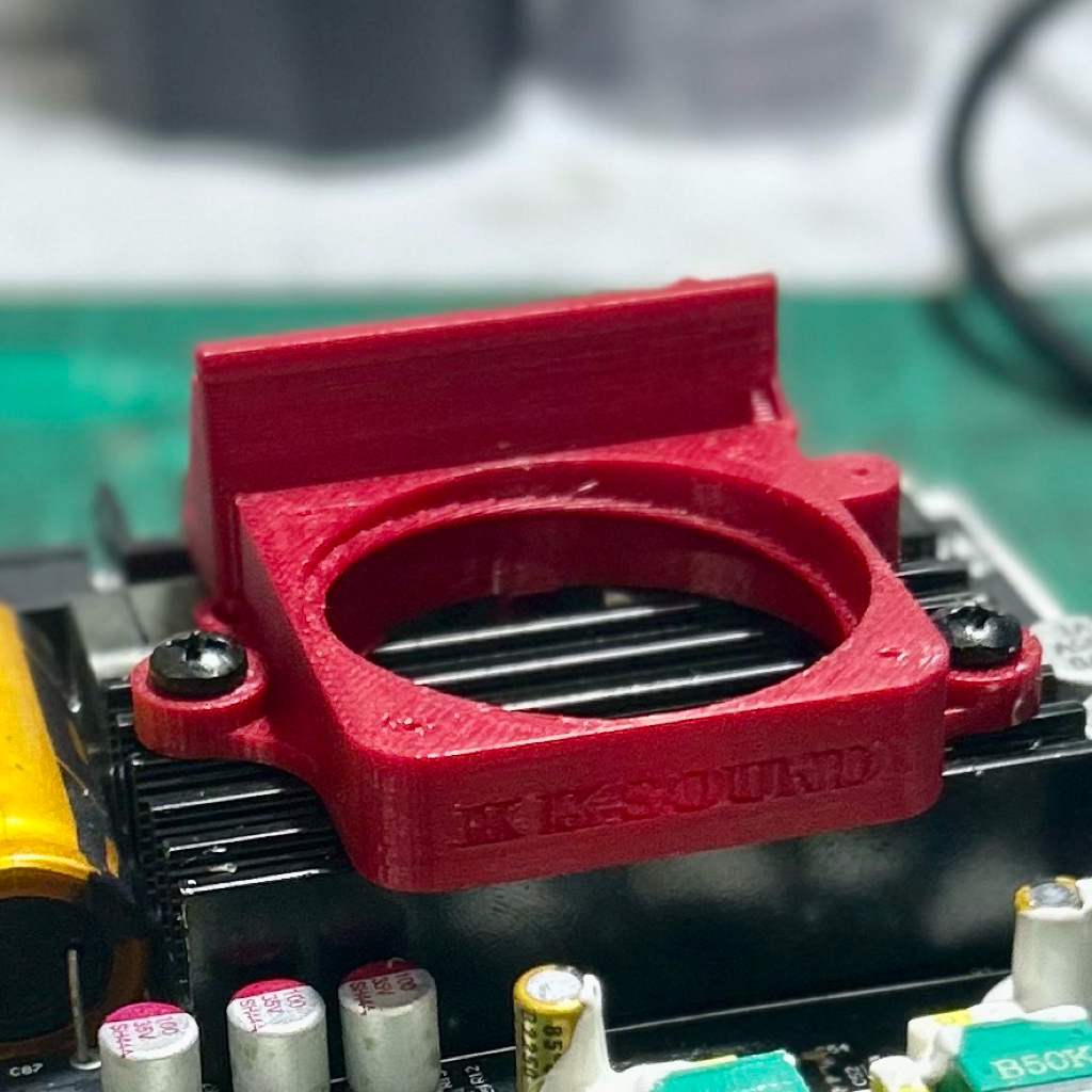 ชุดแต่งพัดลมST21,SAMP-200,APTX1พร้อมจุดยึดสเตปดาวLM2596งาน3Dปริ้นไม่รวมพัดลมขนาด4x4x1cm.มีสีให้เลือก