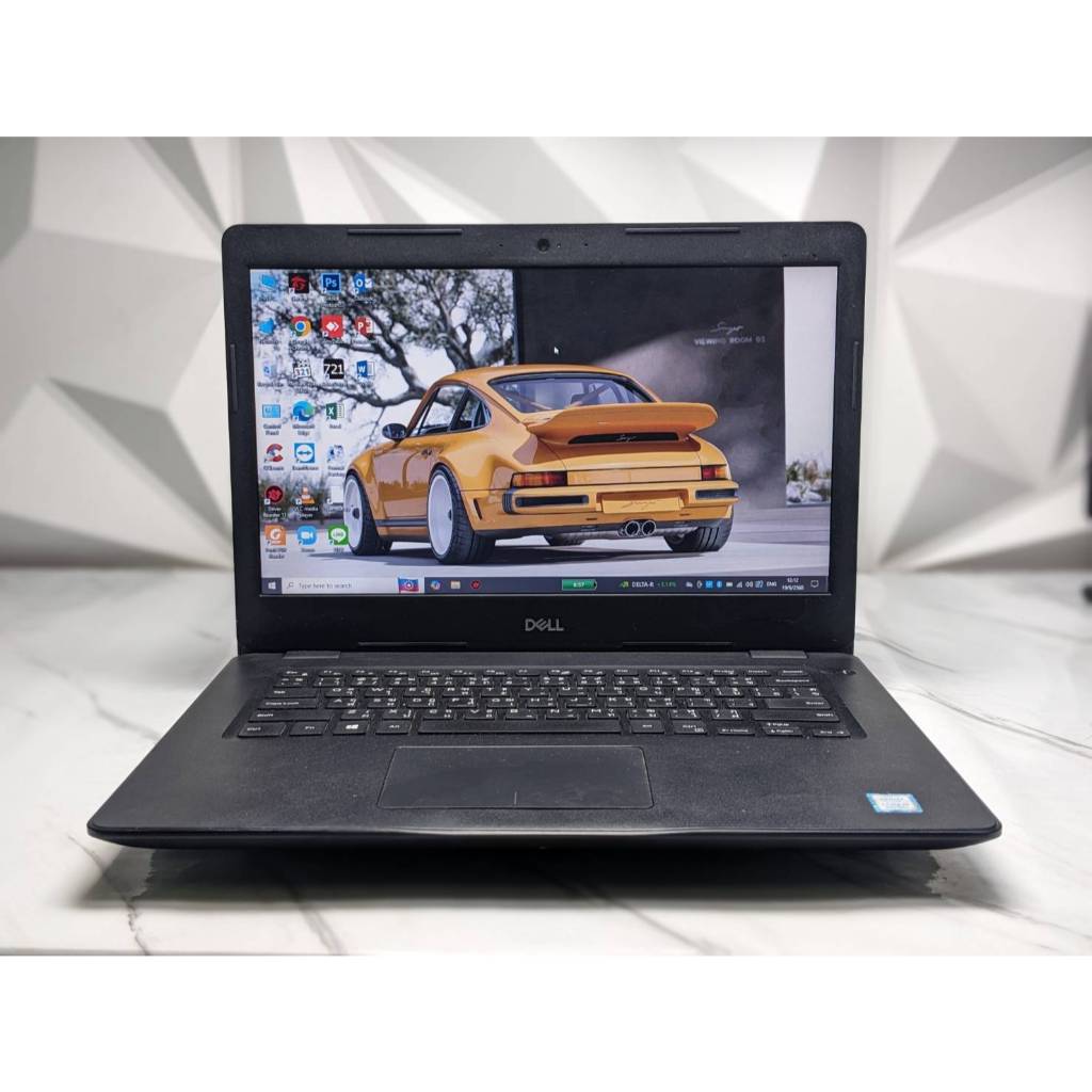second hand notebook  Dell Latitube 3490  สเปก intel Core i7-8550U (gen8)   Ram 8 GB   SSD 256 GB   