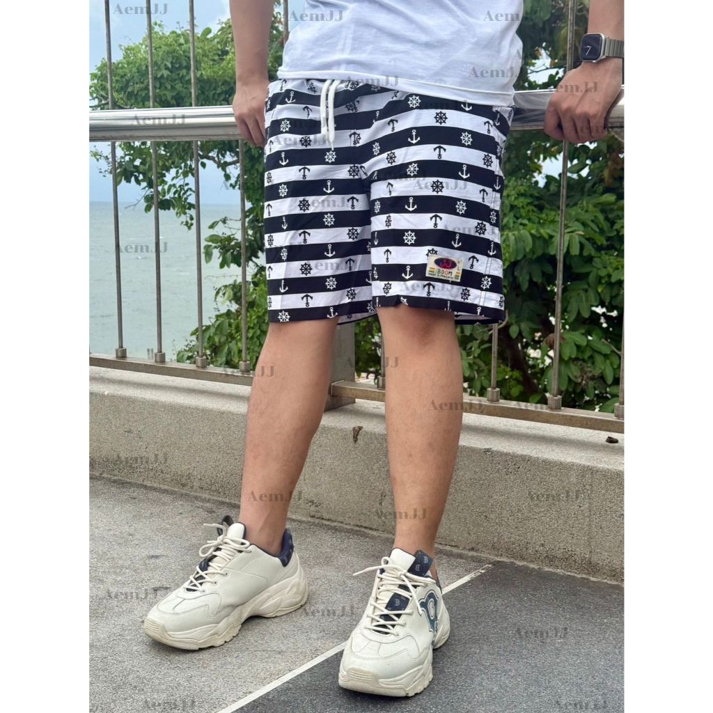 กางเกงเจเจแท้ ลายสมอขาวดำ M L XL XXL มีไซส์ 100 โลใส่ได้