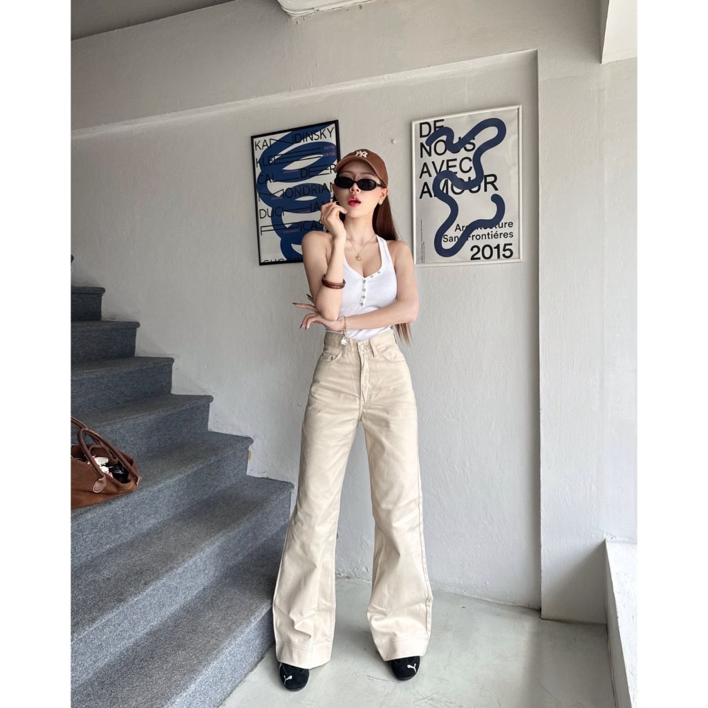 BabarryStyle - [S-3XL] รุ่น BottyJeans ทรงกระบอกขาม้า ผ้านุ่ม ไม่ยืด คุณภาพดี เกาสุดๆ - รูปที่ 2