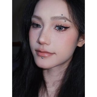 RibbonIsland💋หมุดติดคิ้ว คริสตัสติดตา แต่งหน้า สติ๊กเกอร์ เพชรแต่งหน้า ติดผม มีกาวในตัว สติ๊กเกอร์ติดหน้า Eye sticker