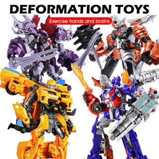 🚚Transformers Alloy ของเล่นรถหุ่นยนต์ 360 องศาหมุน Transform…