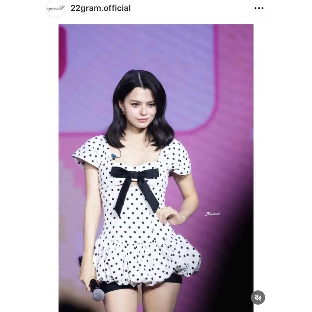 ชุดเดรสลายจุดแบรนด์22gram.officialเวียดนาม