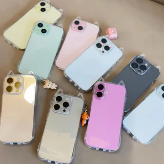16promax เคสนิ่ม เคสใส หูเเมว สำหรับไอโฟน i11 11 promax i12 promax 13 promax 14 promax 14plus 15plus 15promax 17 pro max