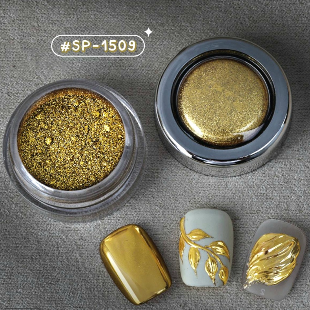 รวมตัวเลือก SULLMAR ผงขัดเล็บกระจก แบบกระปุก 0.5g. สีโครม Nail Mirror Powder - รูปที่ 3