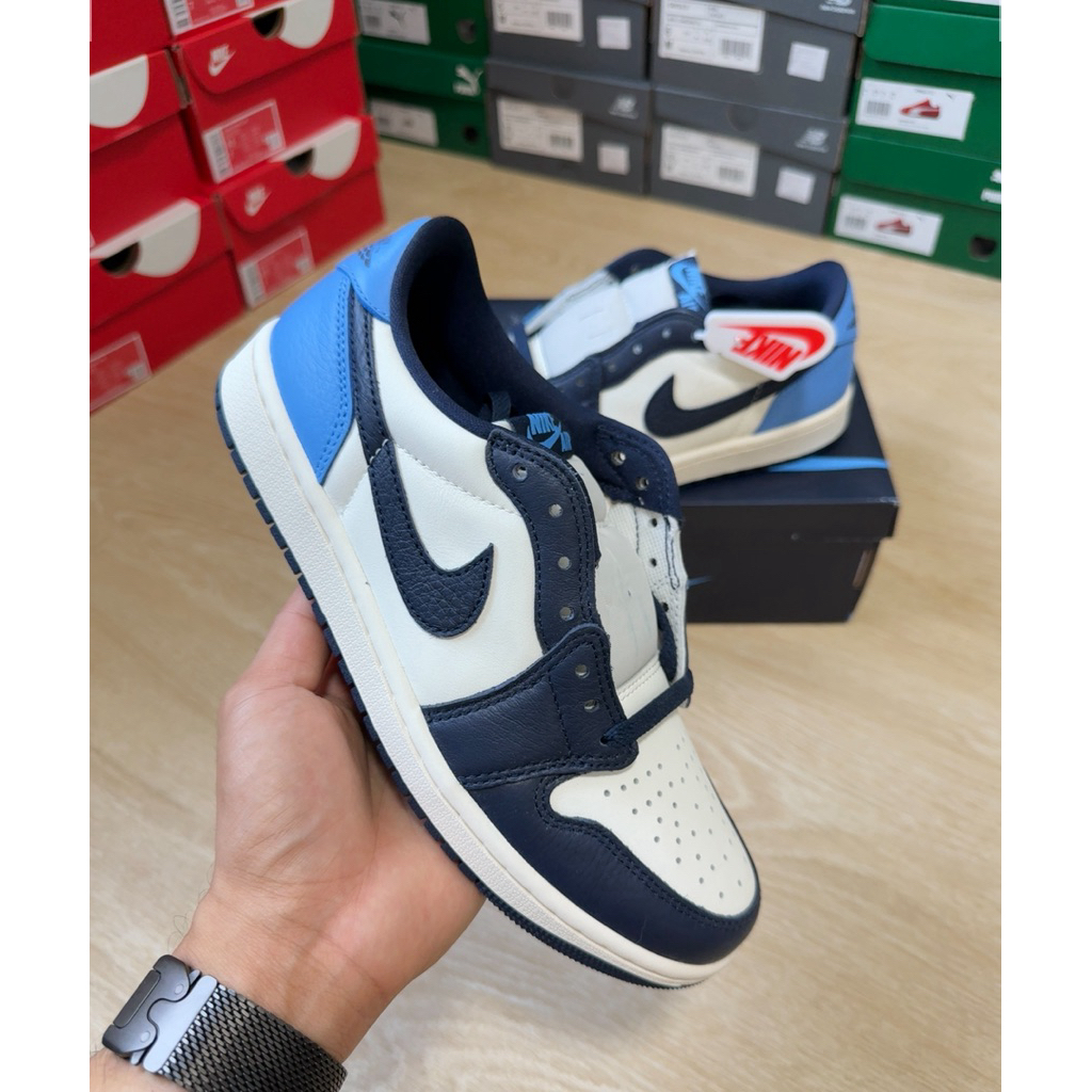 [ พร้อมส่ง ] Jordan 1 Low OG Obsidian UNC ของแท้ 100%