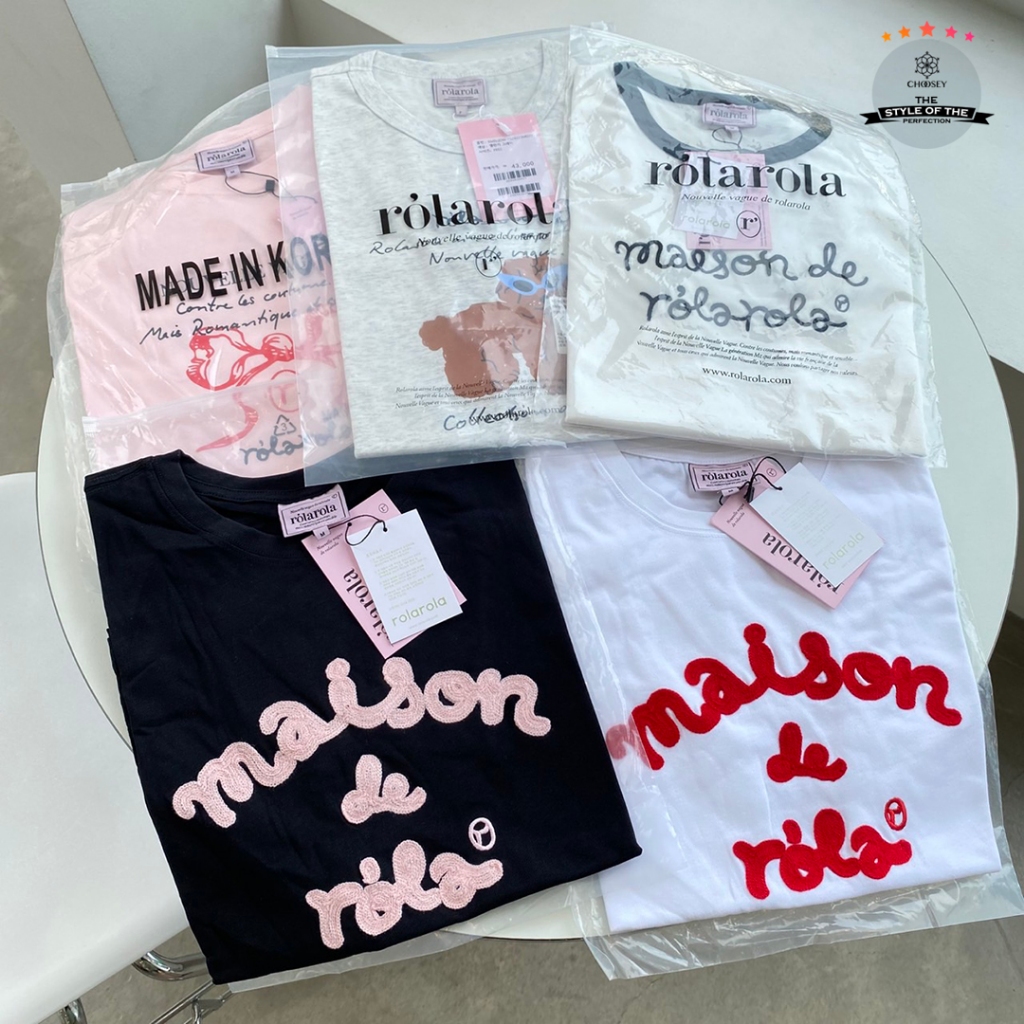 พร้อมส่ง เสื้อยืด ROLAROLA