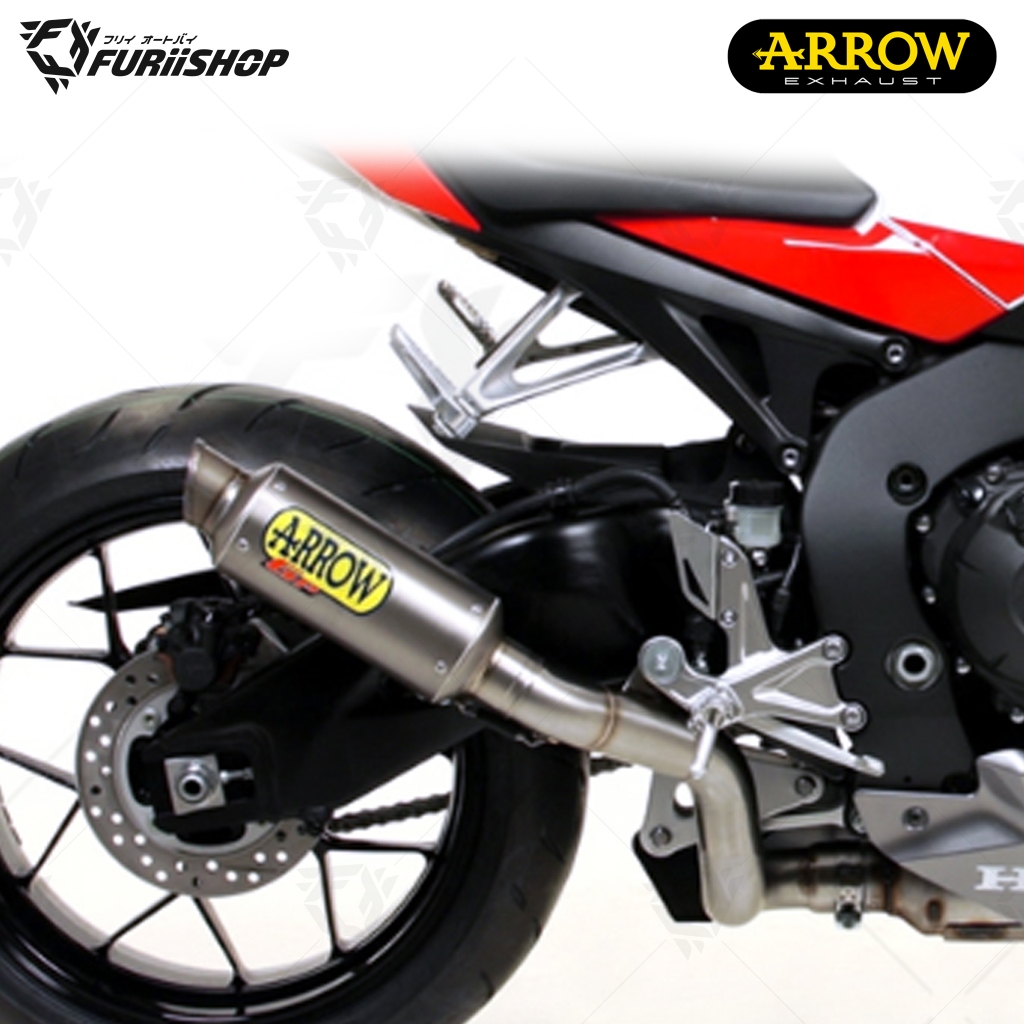 ท่อสูตร/ท่อแต่ง/ท่อไอเสีย Arrow Slip Gp Titanium : for BMW S1000RR 09-14 /HP4