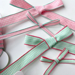 ♡ พร้อมส่ง | (5 หลา) Scott Ribbon โบว์ ริบบิ้น สก็อต ขนาด 7 mm / 0.7 cm