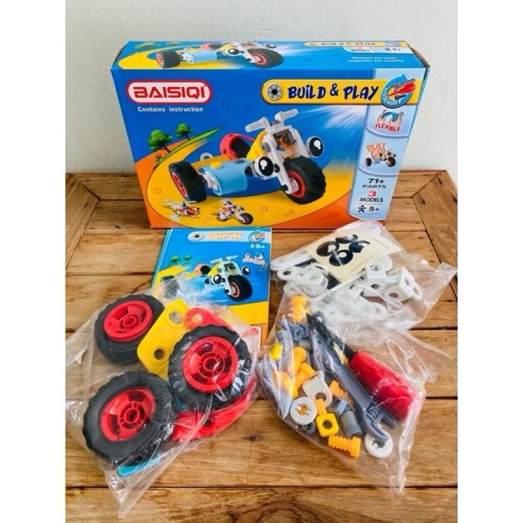 🔥เคลียร์สต้อค🔥 🔧🛻 ตัวต่อ ของเล่น ของเล่นต่อรถ (รุ่นเด็กเล็ก 5+) ชิ้นส่วนใหญ่ ฝึกประกอบง่าย ของเล่นเสริมพัฒนาการ - รูปที่ 4