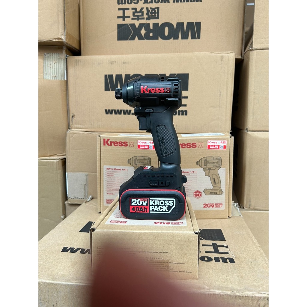 🔧 Kress KU280D สว่านไขควงกระแทกไร้แปรงถ่าน | 4 โหมดใช้งาน | แรงบิดสูง | ตัวเครื่องสั้น 116 มม.