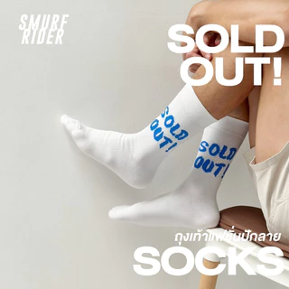 🇹🇭พร้อมส่งจากไทย sold out! sock ถุงเท้ากีฬาแฟชั่นปักลาย