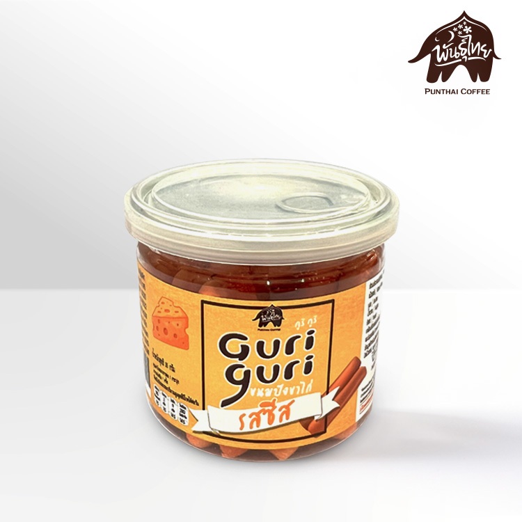 ขนมปังขาไก่ รสชีส GURI GURI Breadsticks Cheese (Punthai Coffee)