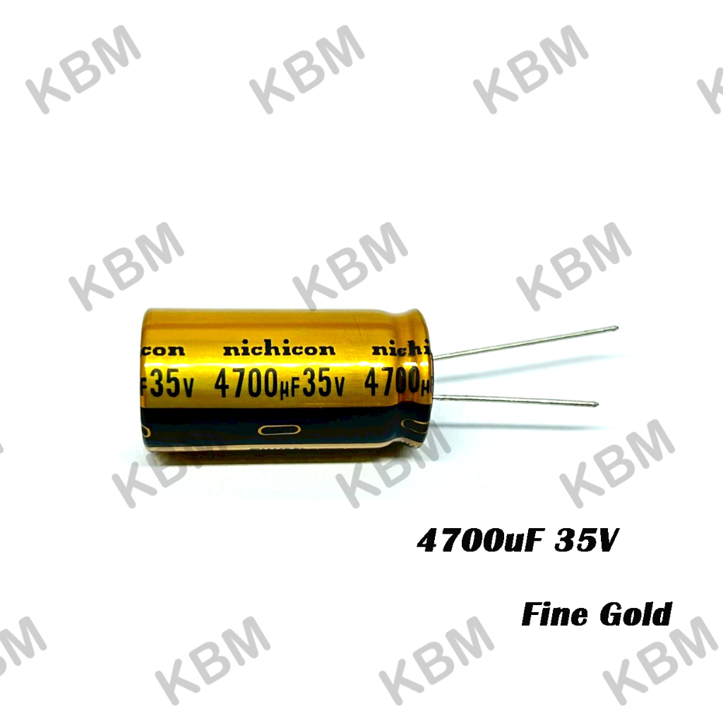 Capacitor (คาปาซิเตอร์)  4700uF 35V NICHICON AUDIO CAPACITOR Fine Gold