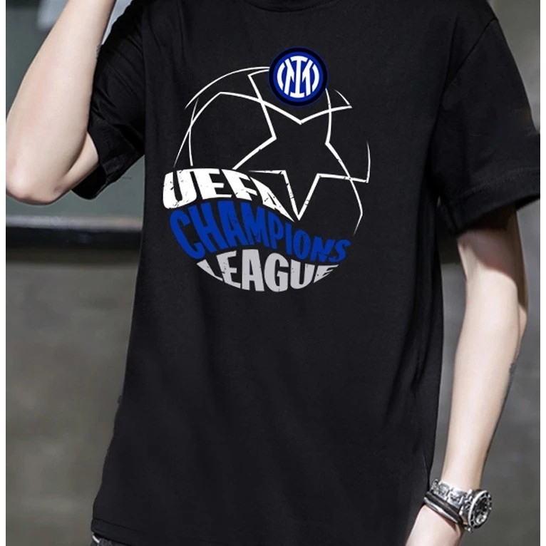 2025 Inter Milan Champions League Victory Commemorative Inter Milan Football Fan Uniform Short sleev
