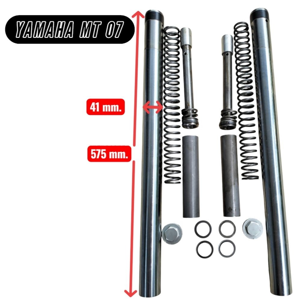 แกนโช๊ค41มม.ยาว575มม.ตรงรุ่น Yamaha MT 07งานถอดสภาพพร้อมใช้