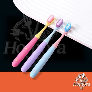 【3-12 ปี】 แปรงสีฟันขนนุ่มสําหรับเด็ก, ทําความสะอาดช่องปาก, ด้ามกันลื่นขนนุ่ม, นุ่ม, ป้องกันเหงือก, แปรงสีฟัน 6 ตัว