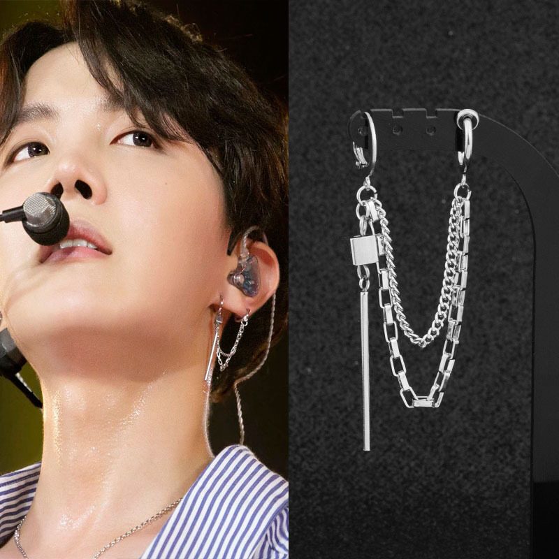 ต่างหู ไม่ต้องเจาะหู ตุ้มหู จิว Hip Hop Rock To Restore Ancient Ways Punk Ear cuff Wear Ear Cartilage - 1 ข้าง