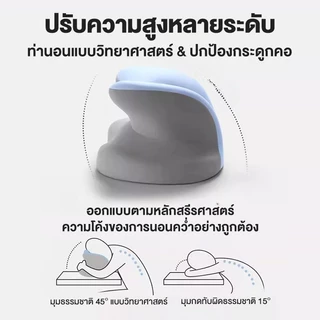 HT หมอนงีบ หมอนงีบออฟฟิศ หมอนซุกมือ สอดแขนได้ นุ่มนวล รองรับได้ดี ขนาด 38x25x17cm ซม.