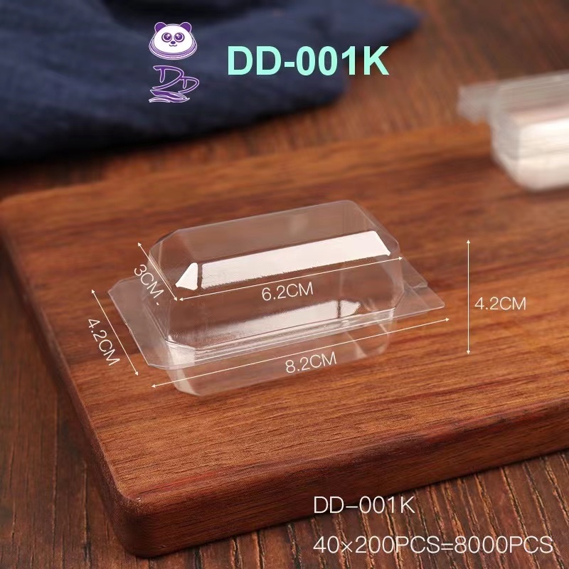 DD ยกลัง(8000ชิ้น)กล่องใสPET DD-001K กล่องใสซูชิ 1คำ กล่องเค๊กมินิ 1คำ