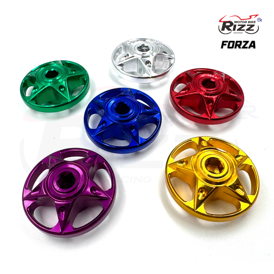 ฝาปิดอาร์ม FORZA ลายดาวฉลุ/รุ่นเจาะ/ฟอร์ซ่า/ปิดอาร์ม/อุดอาร์ม งานCNC