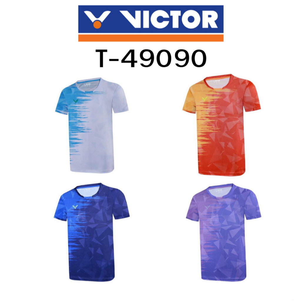 🔥ใส่สบายทุกการเคลื่อนไหว🔥 🏸เสื้อแบดมินตัน VICTOR รุ่น T-49090! 👕