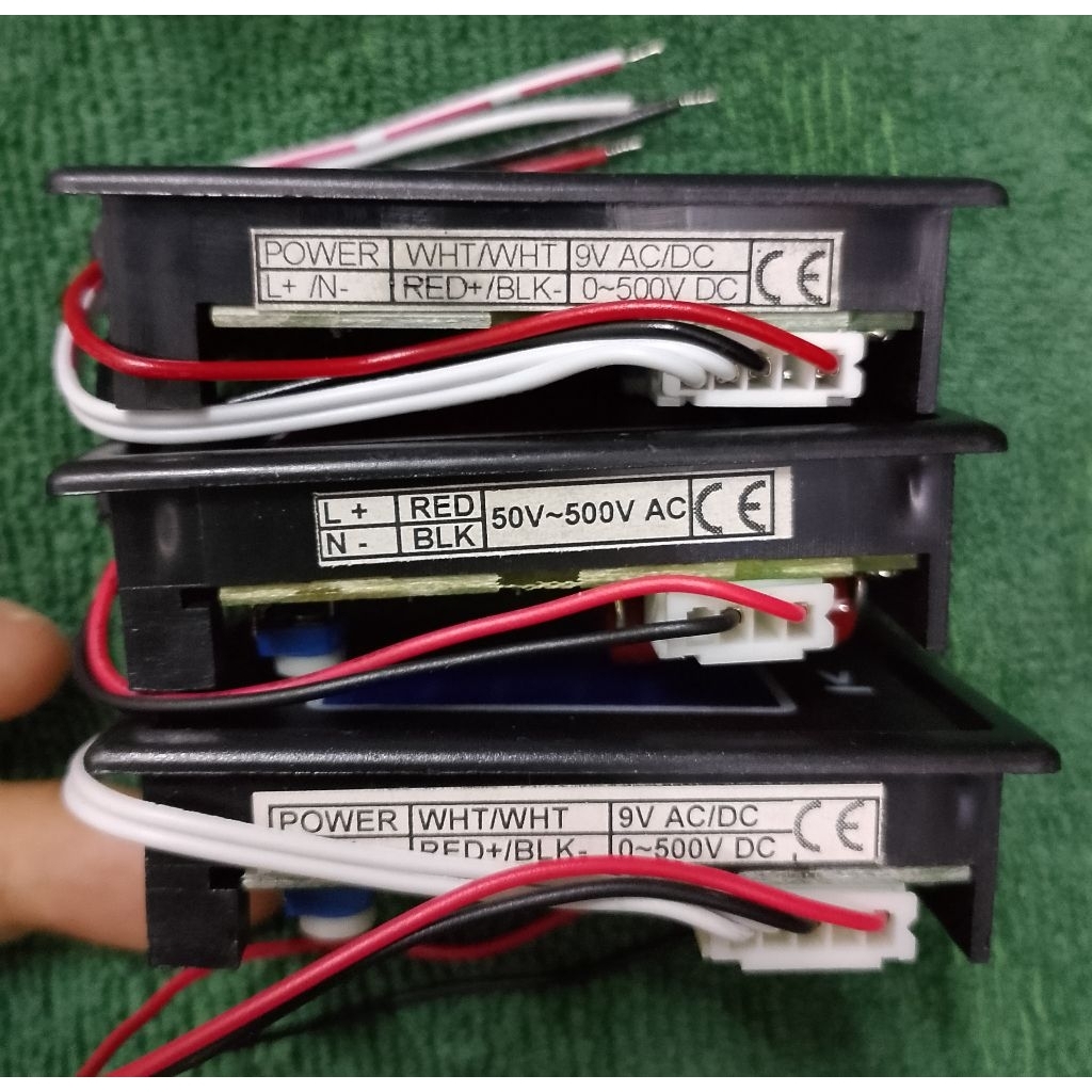 เครื่องวัดโวลท์ วัดแรงดันไฟตั้งแต่ AC/DC 4.5-500 Volt Battery Capacity Level Indicator Voltmeter LED ความจุแบตเตอรี่ - รูปที่ 2