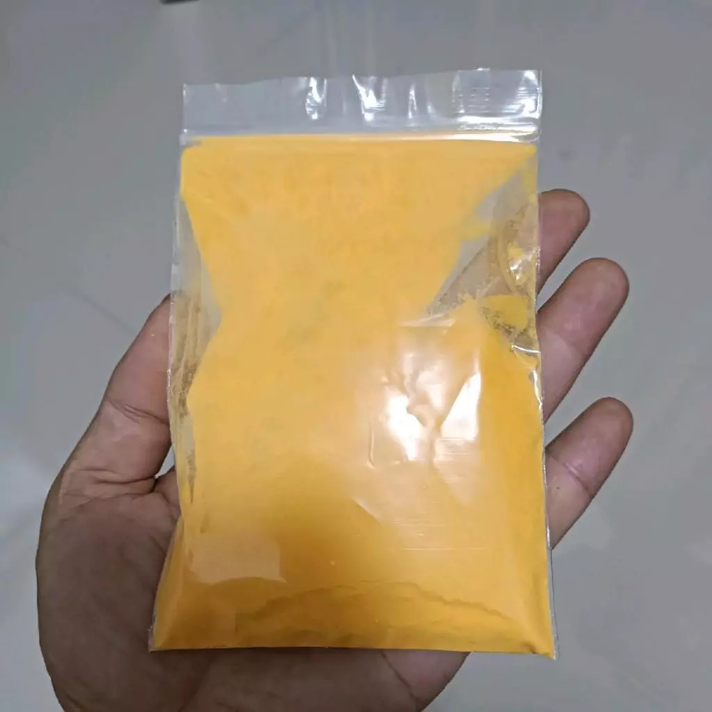 ฟีโรโมนปลารวมเร่งการกินของปลา (สีเหลือง สูตรบ่อเลี้ยงปลา) เร่งการกินของปลา