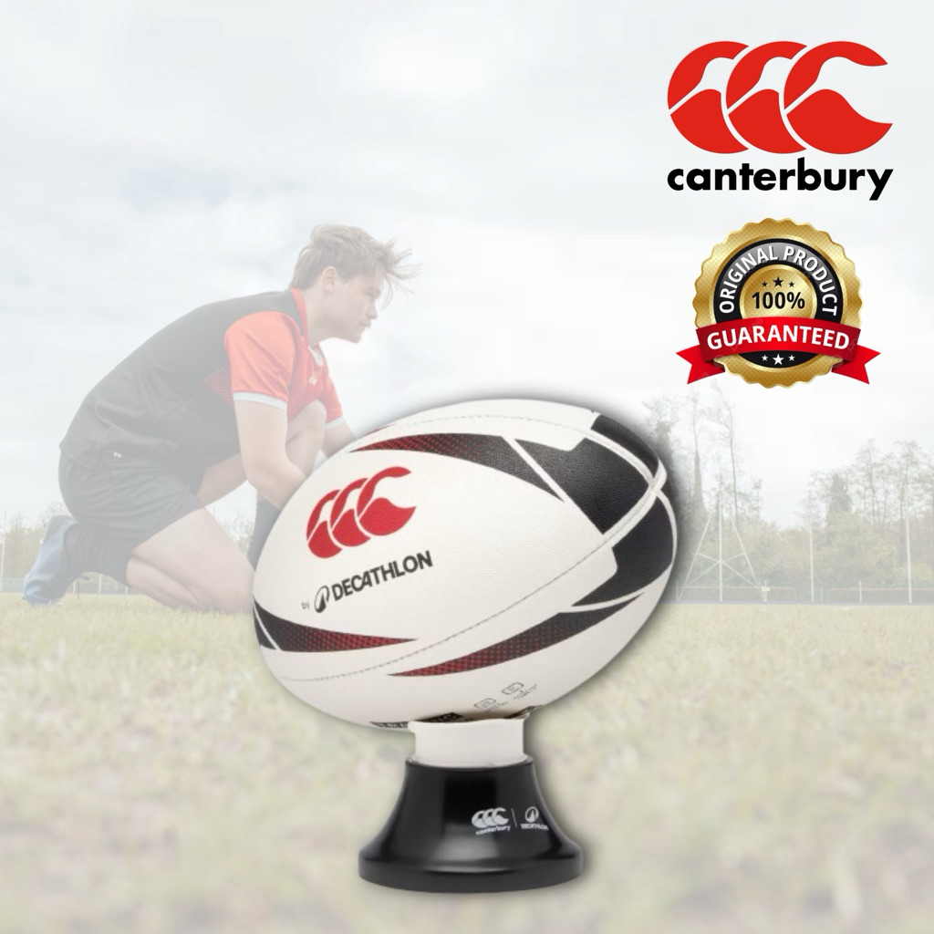 ที่ตั้งลูกรักบี้แบบปรับได้ (สีดำ/เบจ) CANTERBURY