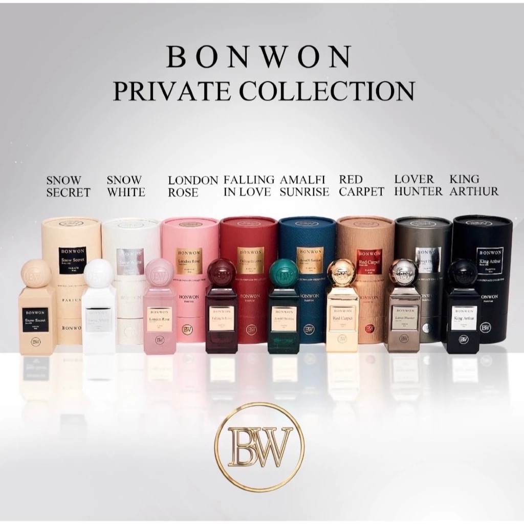 น้ำหอม Bonwon Private Collection 2025 - ติดทน 16-24 ชั่วโมง ขนาด 50 mL 8 กลิ่นใหม่ปี 2025