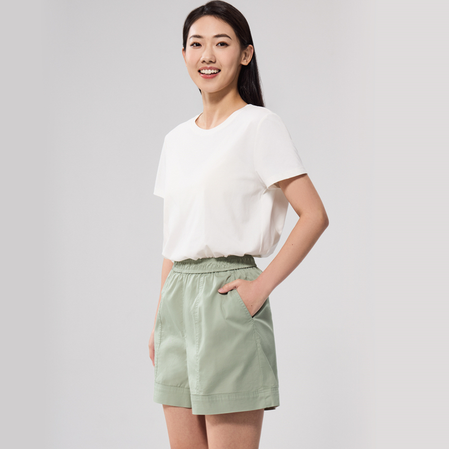GIORDANO กางเกงขาสั้นผู้หญิง Women's Relaxed Shorts 05405232