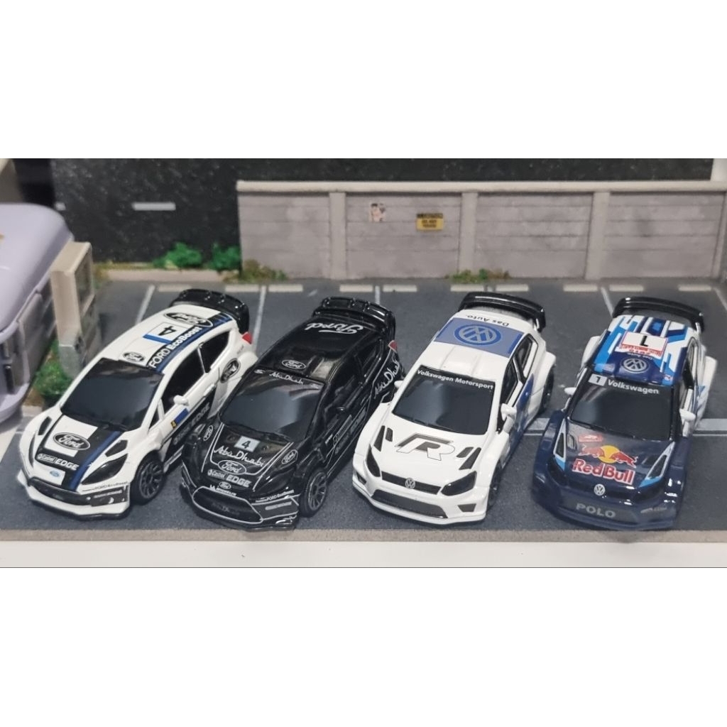 WRC MAJORETTE car model rally car โมเดลรถเหล็ก สายฝุ่น แรลลี่ WRC 4 คัน
