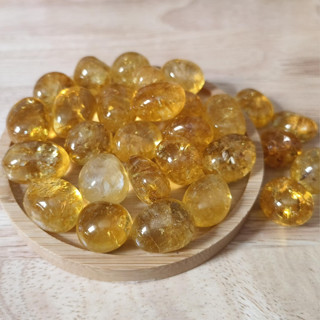 หินซิทรินแท้ขัดเงา เสริมโชคลาภ เรียกทรัพย์ พลังงานบวก Natura…