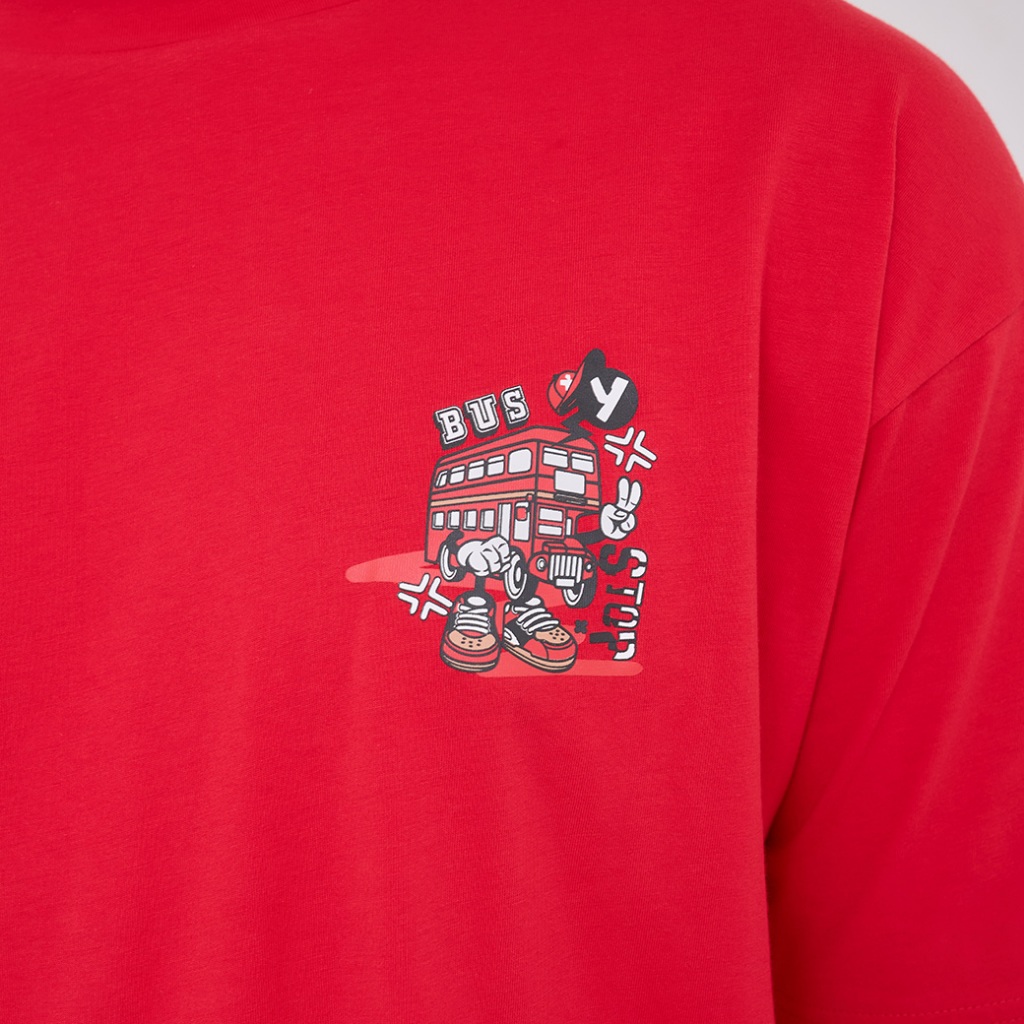 Khaki Bros. - คาคิบรอส - Round neck T-shirt Loose Fit  - เสื้อยืดคอกลม ทรง Loose Fit - KM25K040 - รูปที่ 3