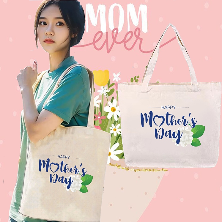 ✨NEW✨ Mother's Day canvas bag💕Mother's Day Gift กระเป๋า Canvas ขนาดใหญ่ สะดวกในการพกพา