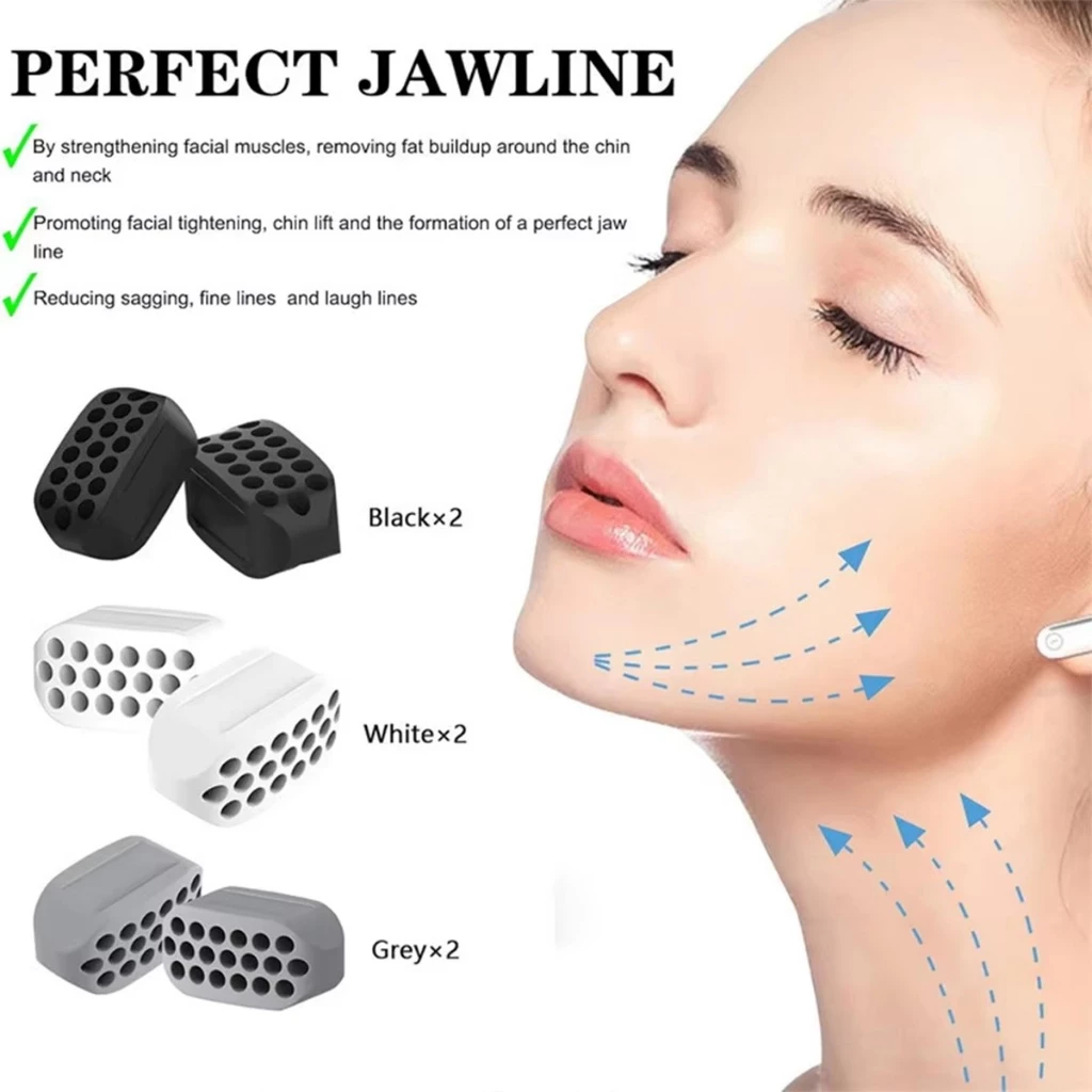 ของมาใหม่！jawline ยางกัดซิลิโคนบริหารกราม 2ชิ้น บริหารกราม ลูกบอลออกกำลังกายกระชับแก้ม thumbnail 8