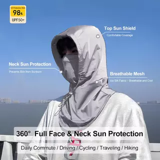 SOLOVER Mask โม่ง สไตล์ถัก UPF50 ป้องกันรังสียูวี ไม่อับชื้น สวมใส่สบาย เหมาะสำหรับปั่นจักรยาน กีฬากลางแจ้ง ใส่ได้ทั้งชา