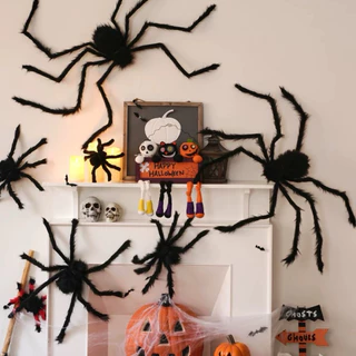 👻 🎃 แมงมุม แมงมุมปลอม แมงมุมปลอมตัวใหญ่ มีหลายขนาด ฮาโลวีน ตกแต่ง