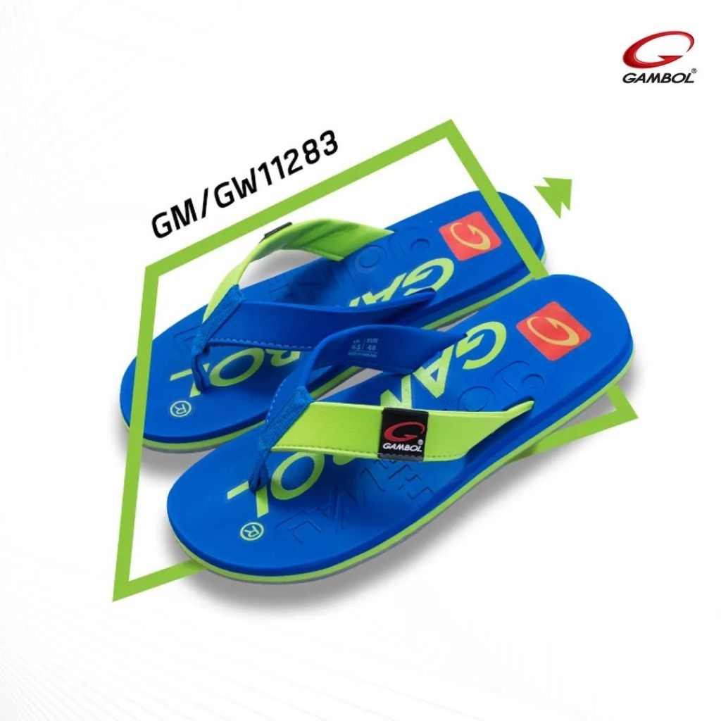 รองเท้า​แตะหนีบสไตล์​ Graffiti 36-44 ใส่ได้ทั้งชายหญิง​ แกมโบล Gambol GM11410 GM11386 GM11283