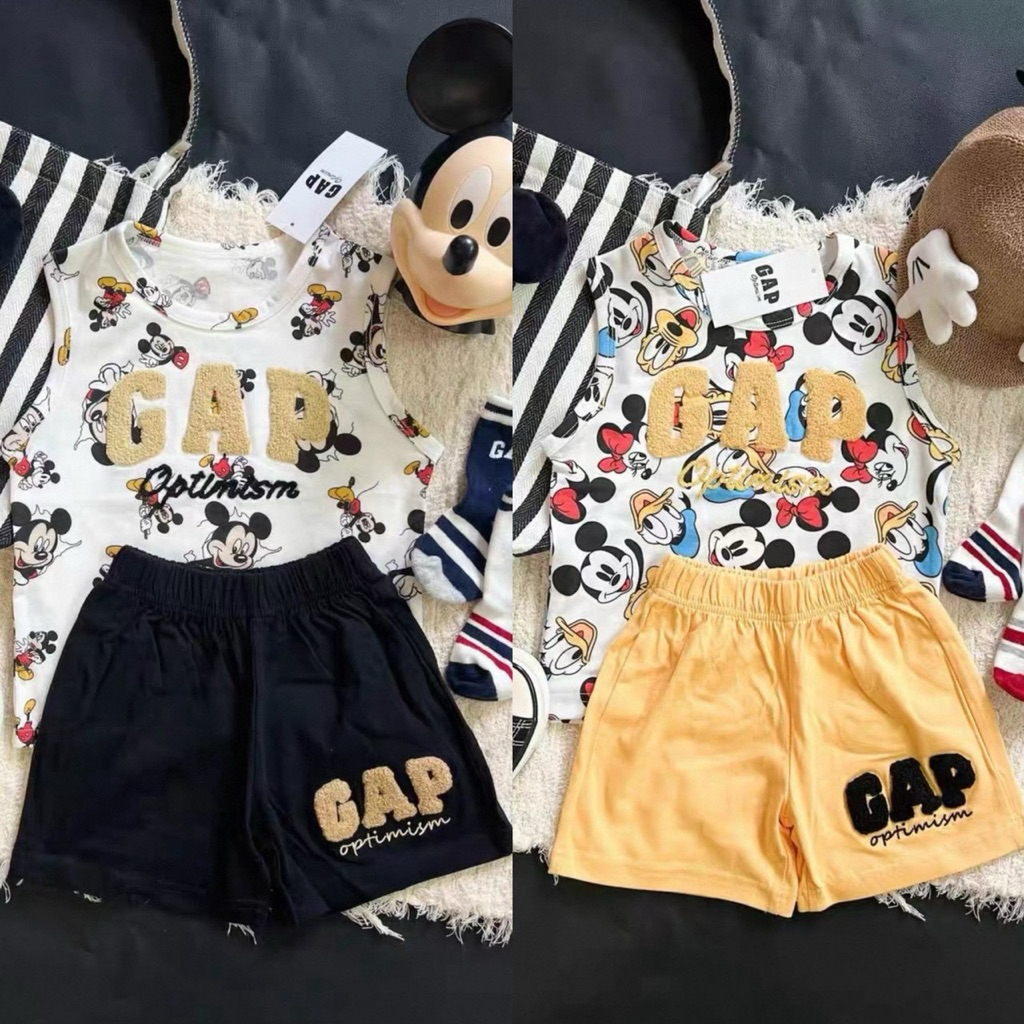 BBKIDS ชุดเซ็ท Mickey Mouse ปัก GAP