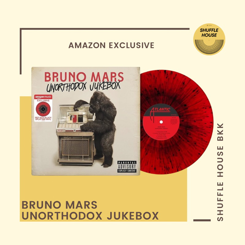 (พร้อมส่ง_จัดส่งฟรี) Bruno Mars Unorthodox Jukebox Vinyl แผ่นเสียง/แผ่นไวนิล/แผ่นใหม่ซีล