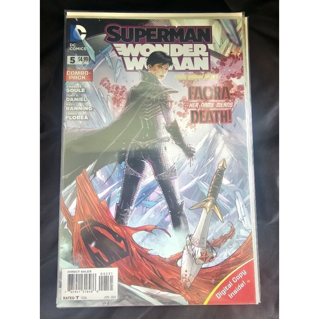 Superman/Wonder Woman #5 (The New 52) – ปกประกาศศักดา Faora