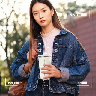 MEECOPA แก้วกาแฟเก็บความเย็นเก็บอุณหภูมิ สแตนเลส 304 600ML มีหลอดดื่ม กันรั่ว 360° สะดวกพกพา