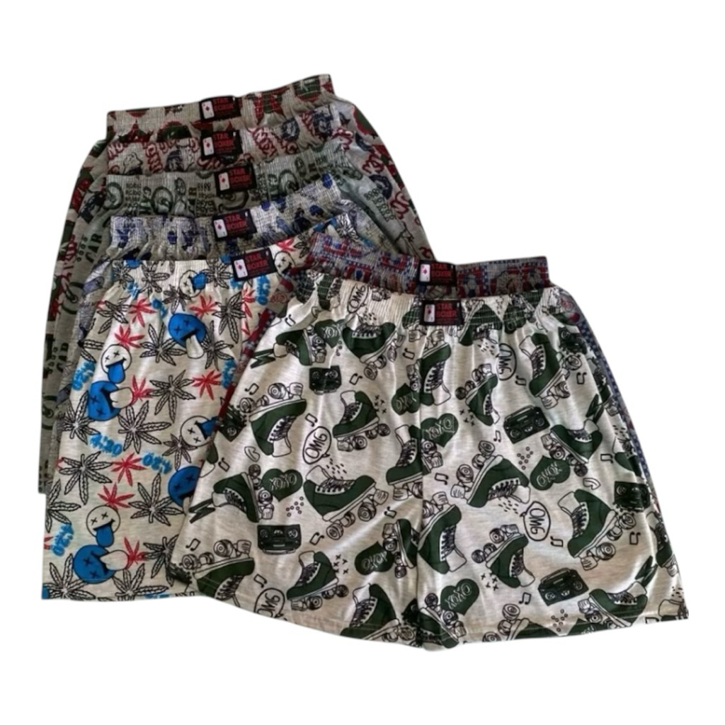 บ๊อกเซอร์ BOY BOXER ผ้าเทา ผ้าหนาใส่สบ้ายก็คุณภาพดี เริ่มต้น 3ตัว118บาท 5ตัว218บาท 10ตัว308บาท