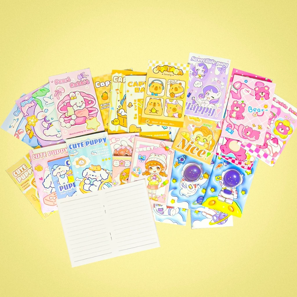 🔥ราคาส่ง🔥รวมสมุดโน๊ตลายการ์ตูนน่ารัก ยอดฮิต(เลือกลาย)✔️พร้อมส่ง สมุดพกพาเล่มเล็ก สมุดจดบันทึกโน๊ตA5 thumbnail 6