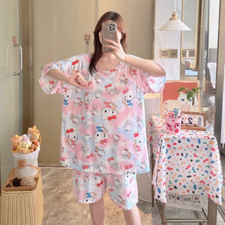 ชุดนอน ชุดนอนฟรีไซส์ใหญ่ 6XL เสื้อ ชุดเซ็ท อก 54