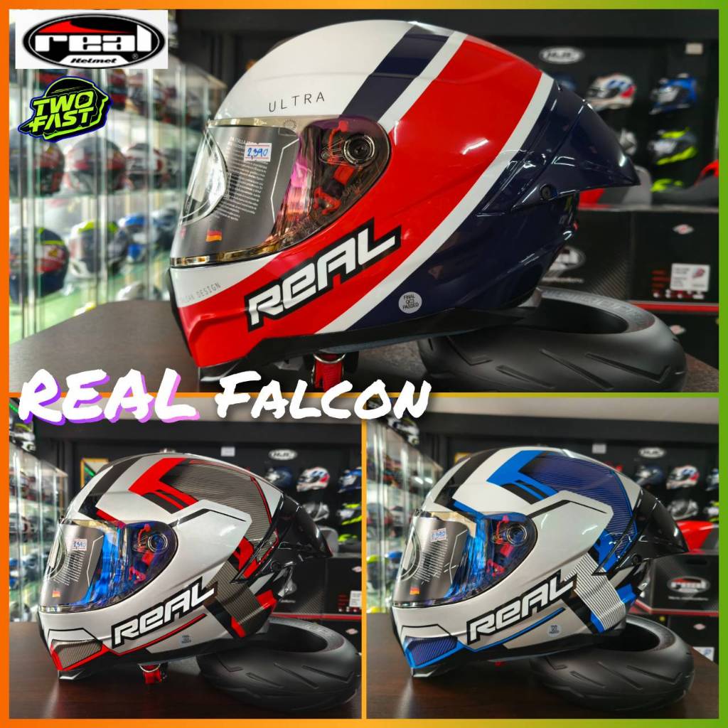 หมวกกันน็อกเต็มใบ REAL Falcon Cyberwave & Falcon Valor